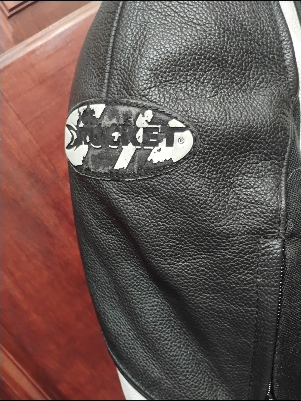 Joe Rocket Black and White Sport Leather Riding Jacket Women's - Picture 5 of 6